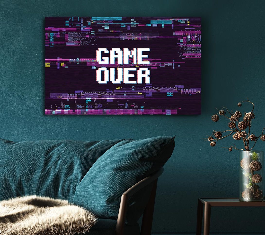 Picture of Game Over Canvas Print Wall Art