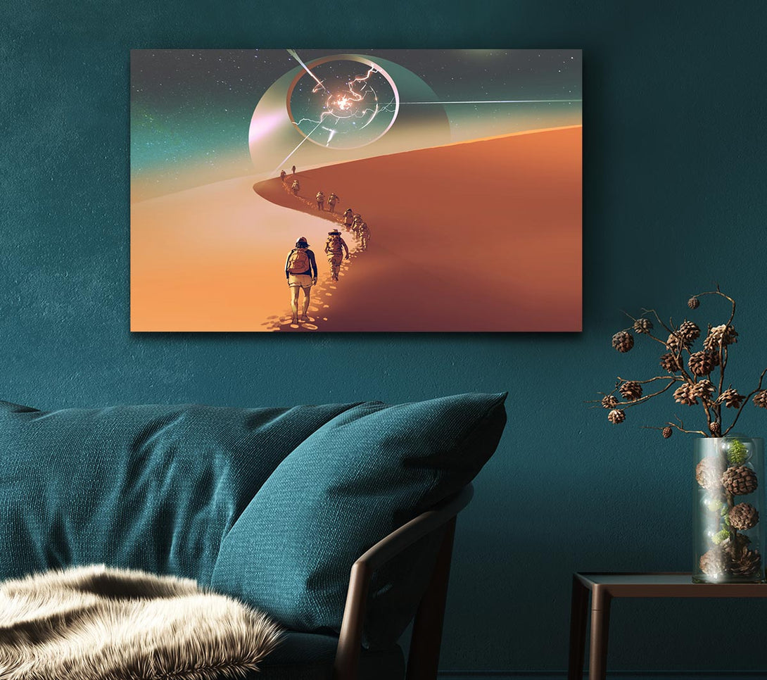 Picture of Walking To The Fallen Star Canvas Print Wall Art