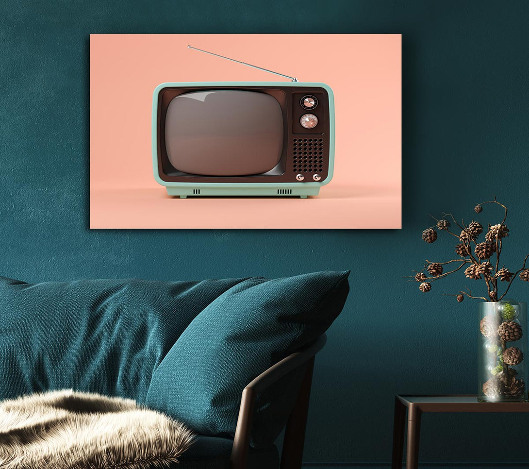 Picture of The Retro Tv Set Canvas Print Wall Art