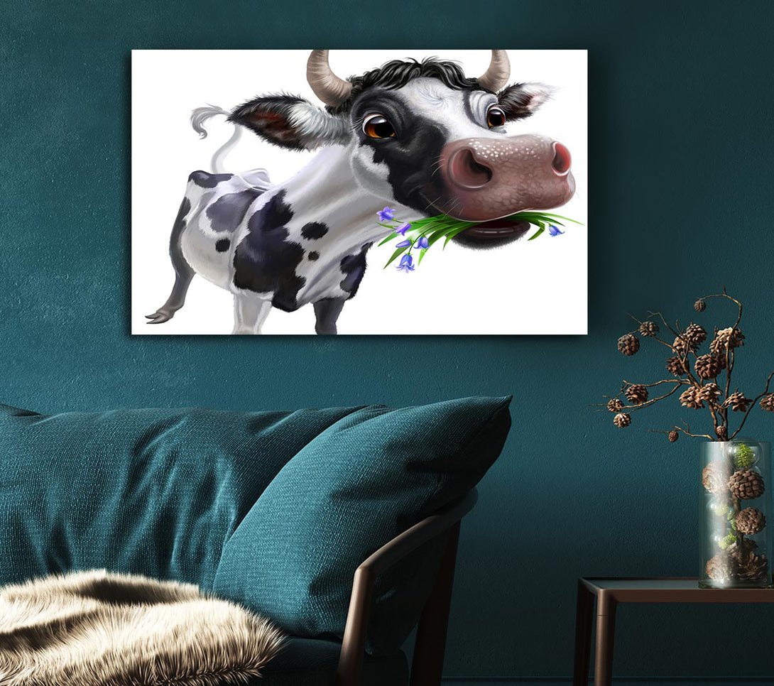 Picture of The Big Cow Munch Canvas Print Wall Art