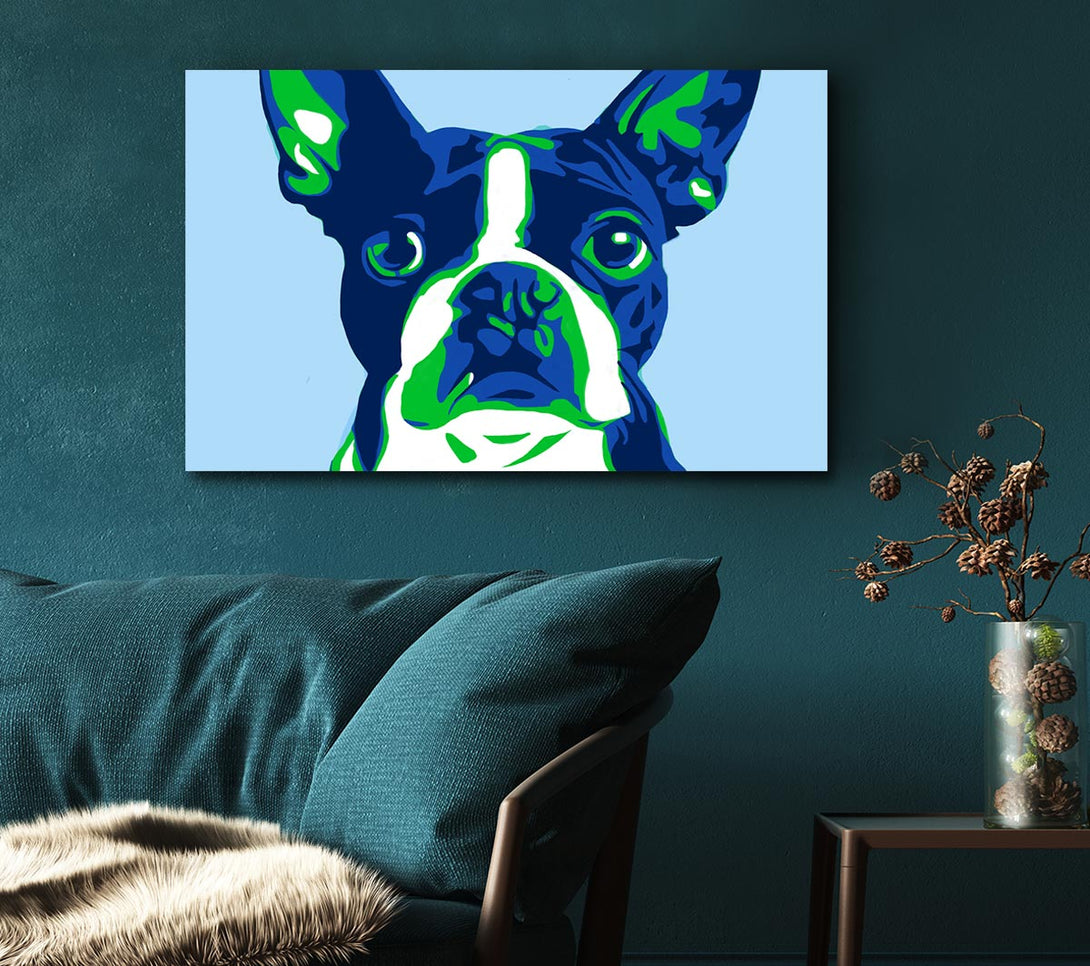 Picture of The French Bulldog Pop Art Canvas Print Wall Art