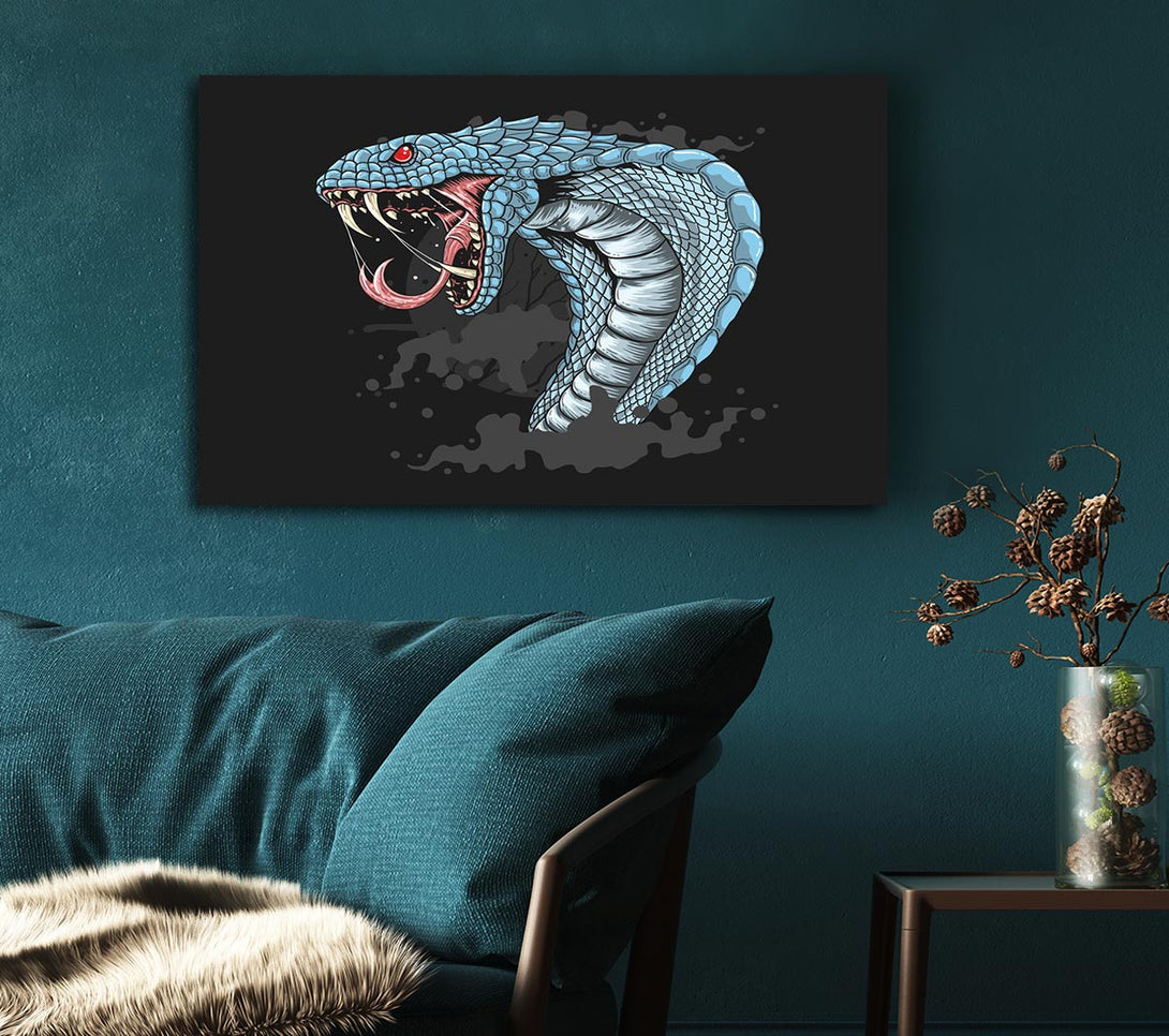 Picture of Scary Cobra Teeth Canvas Print Wall Art