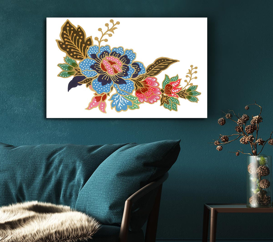 Picture of Indian Flower Beauty Canvas Print Wall Art