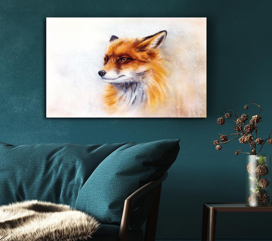 Picture of Fox Head Beauty Canvas Print Wall Art