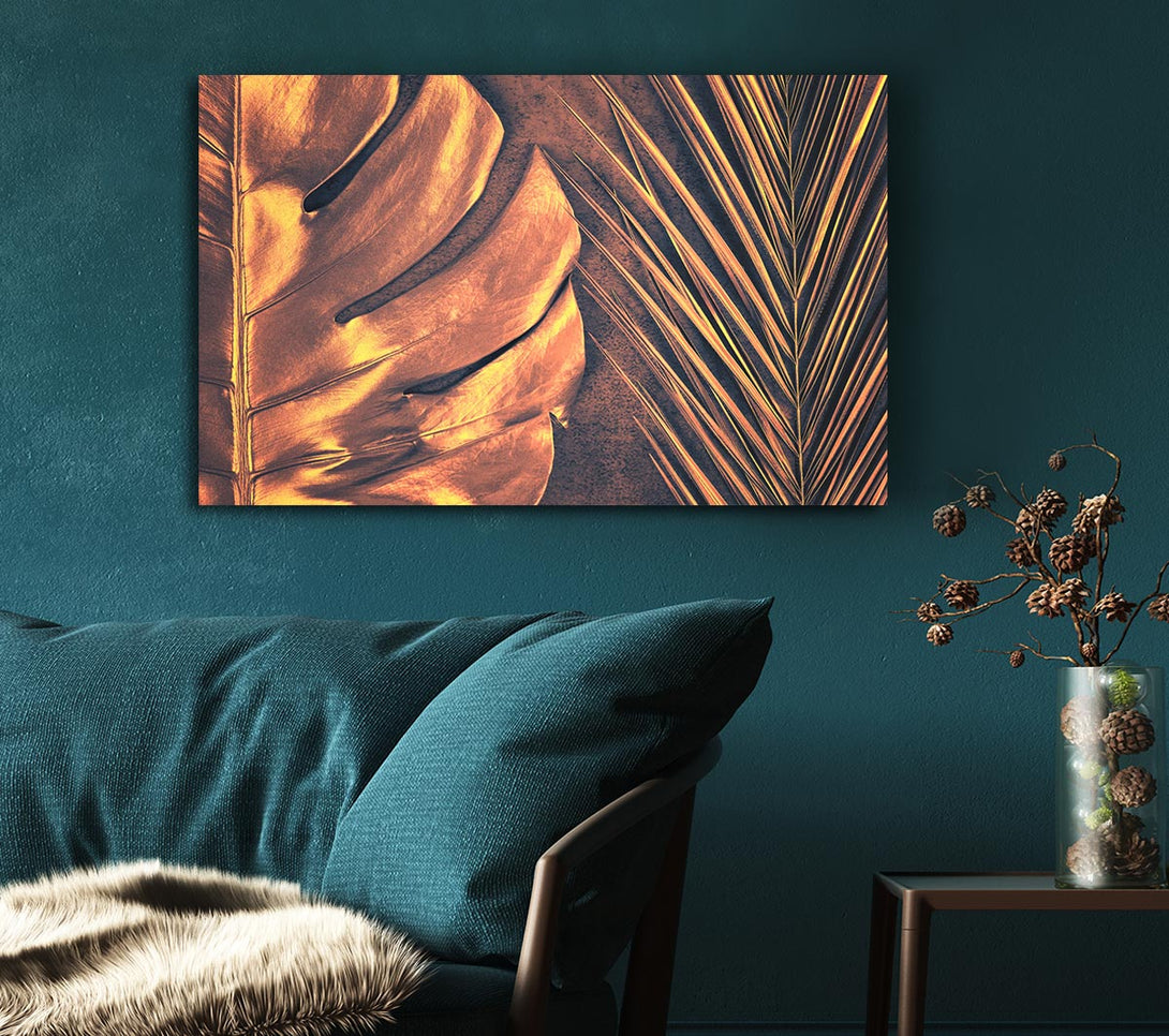 Picture of The Gold Leaf Canvas Print Wall Art