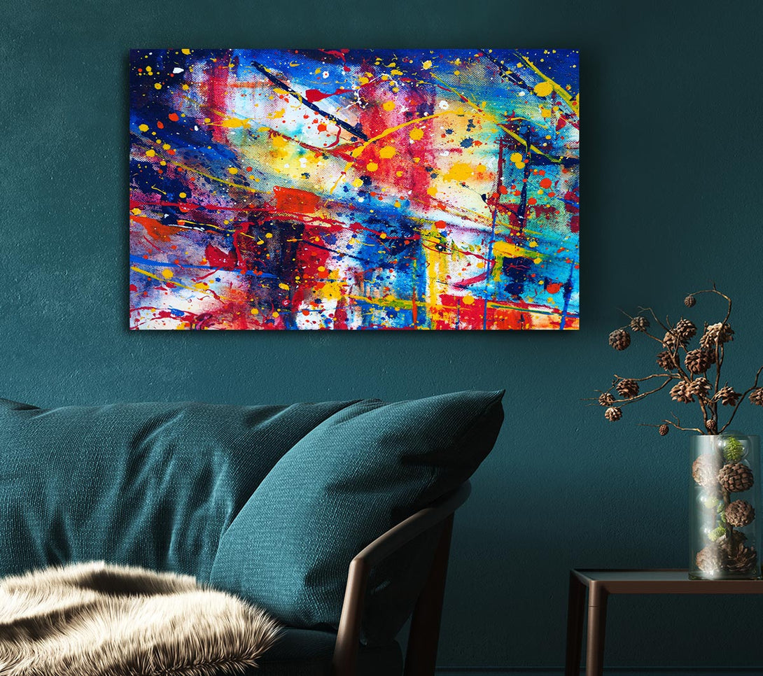 Picture of The Splatter Of The Bridge Canvas Print Wall Art