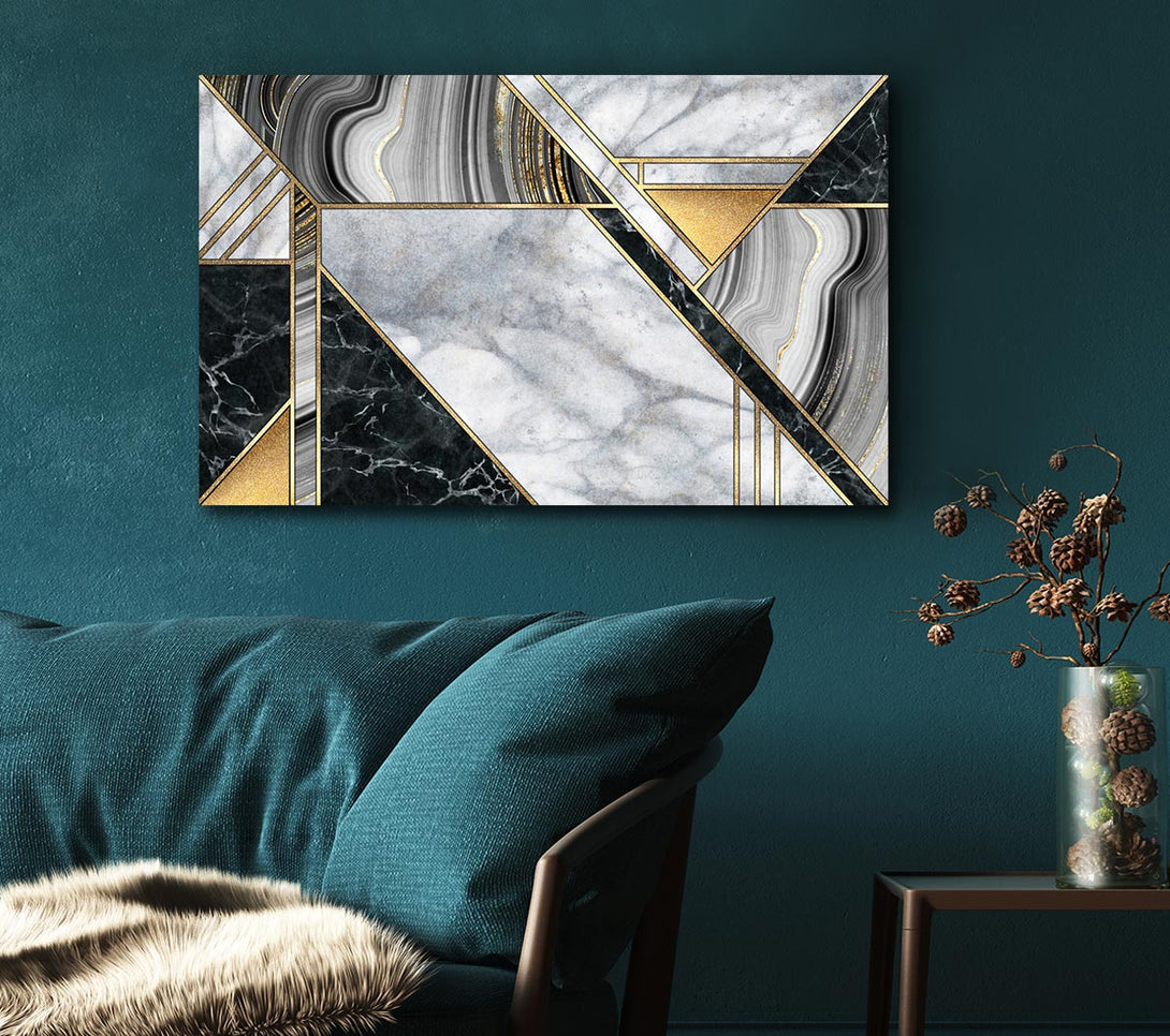 Picture of Triangles Of Marble Canvas Print Wall Art