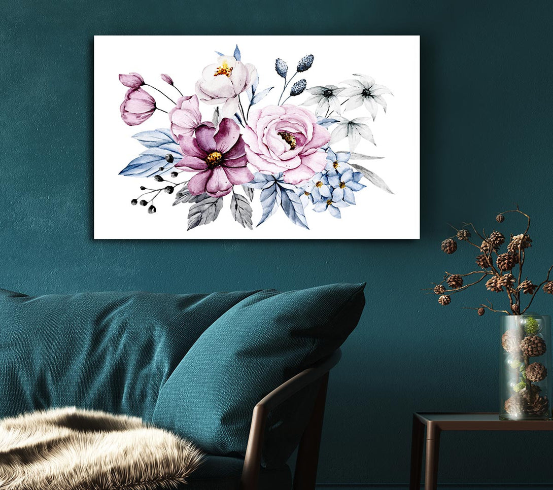 Picture of Flowers Together Canvas Print Wall Art