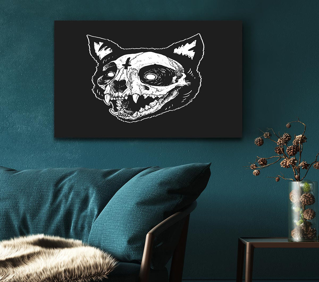 Picture of The Inverted Cross Cat Canvas Print Wall Art