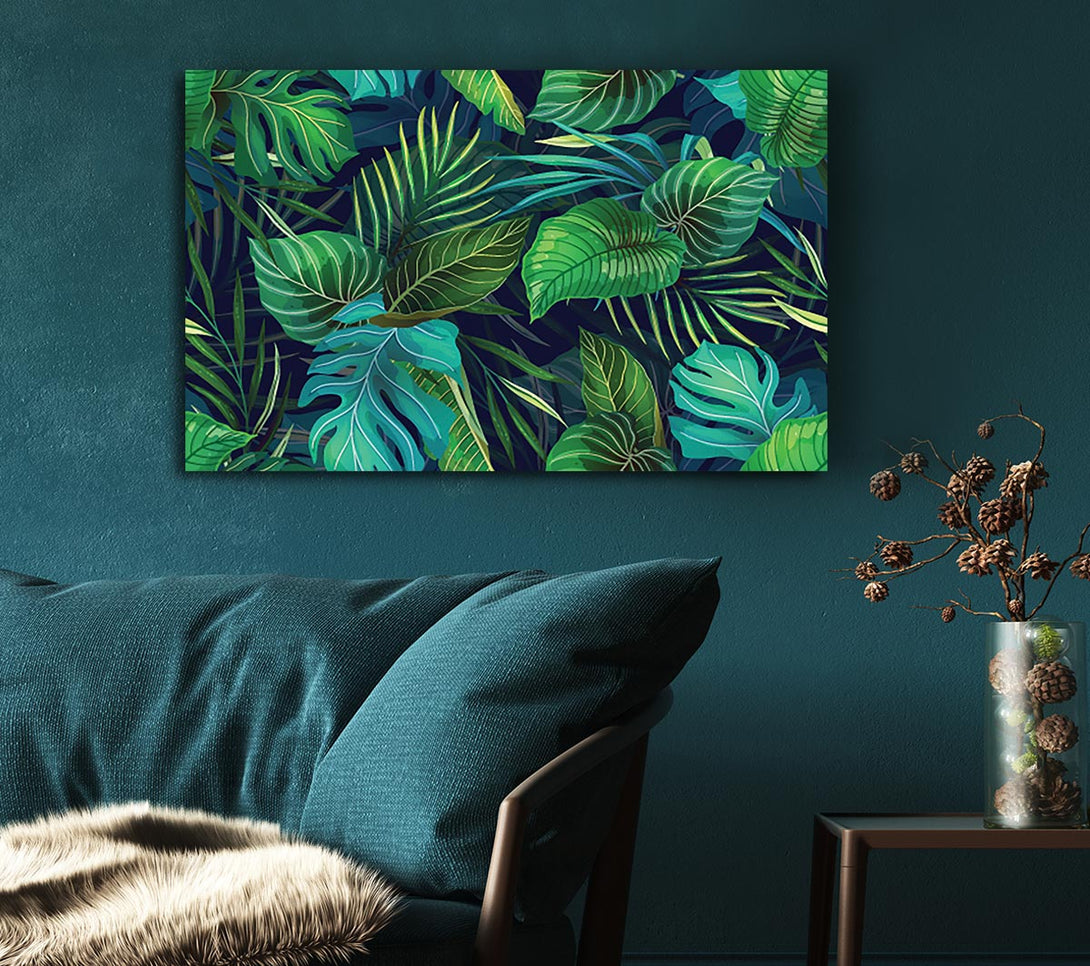 Picture of The Jungle Foliage Canvas Print Wall Art