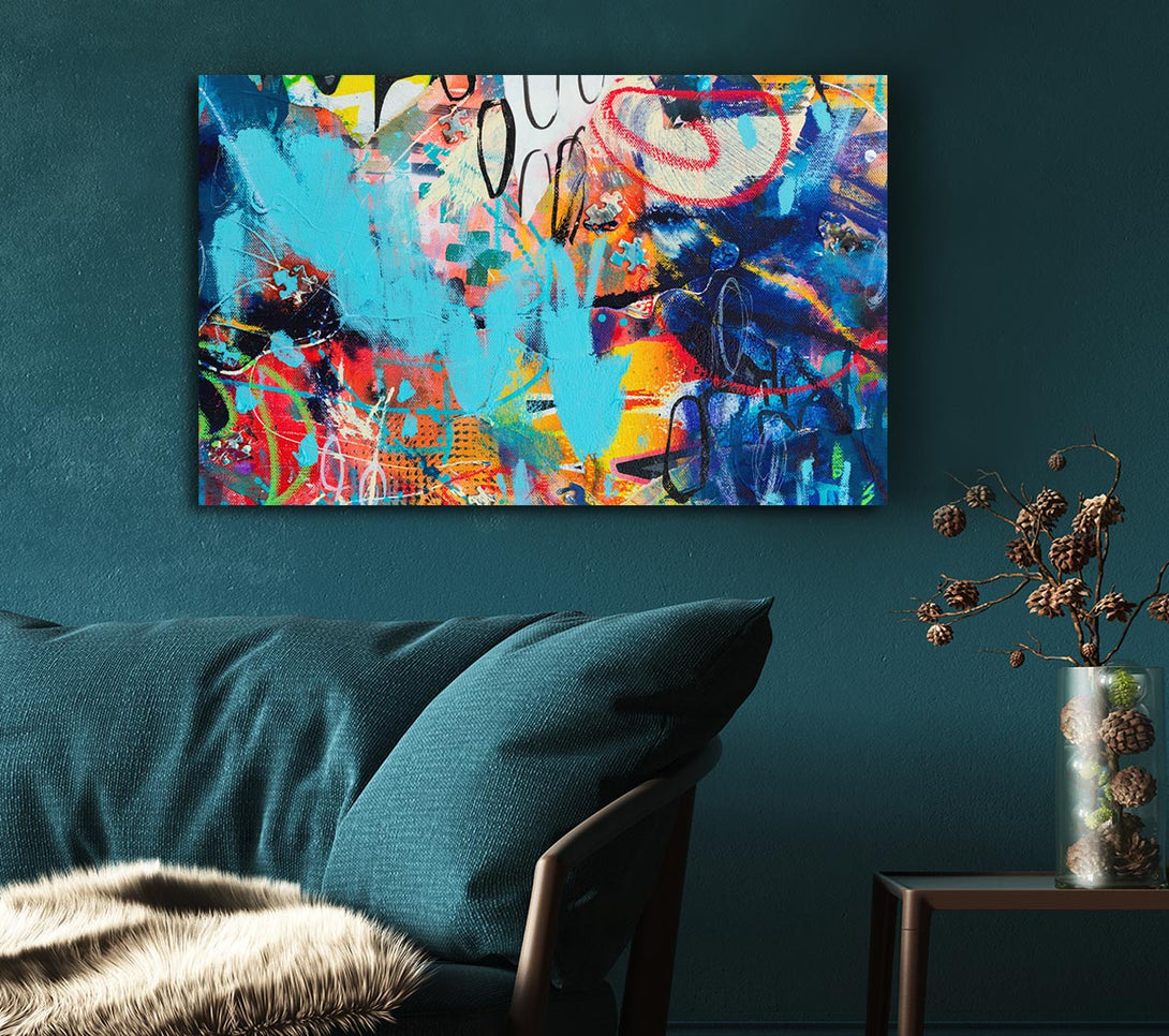 Picture of Graffiti Layers Canvas Print Wall Art