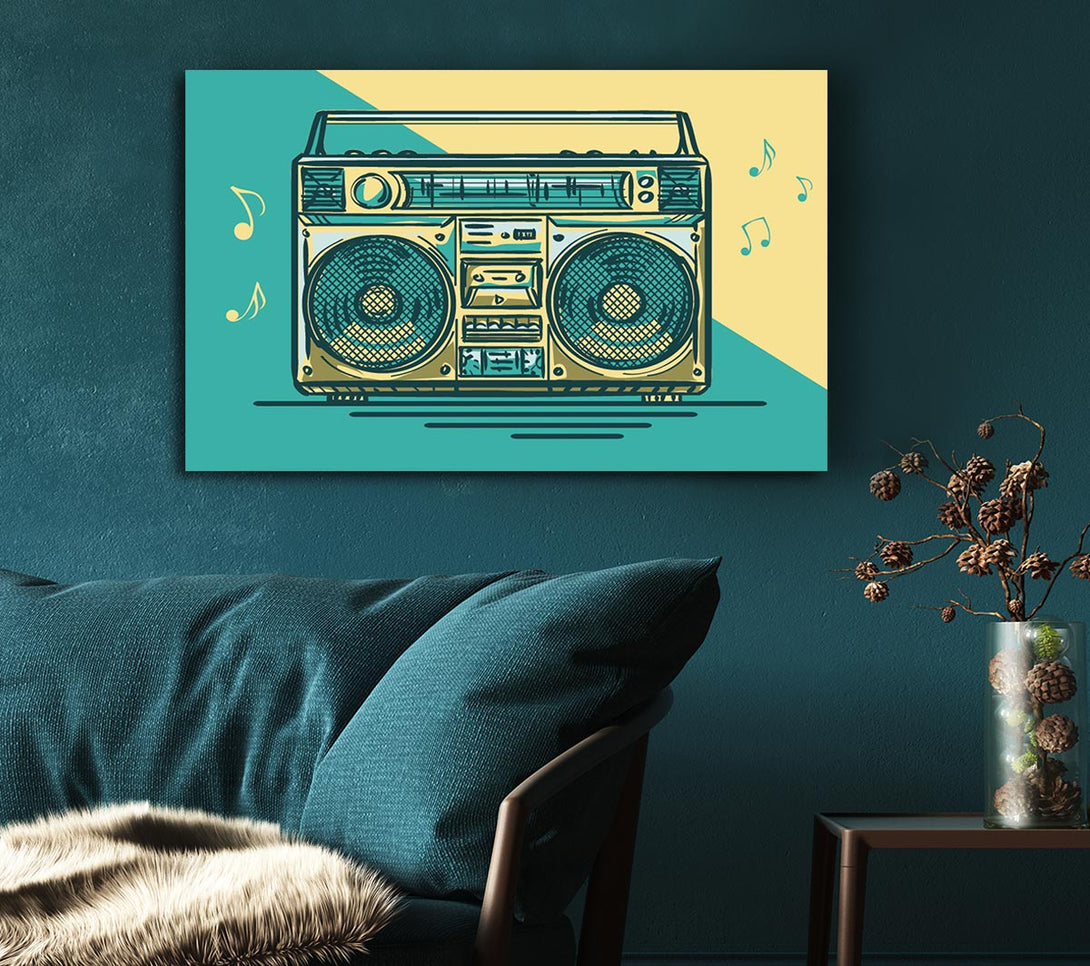 Picture of Boombox Music Maker Canvas Print Wall Art