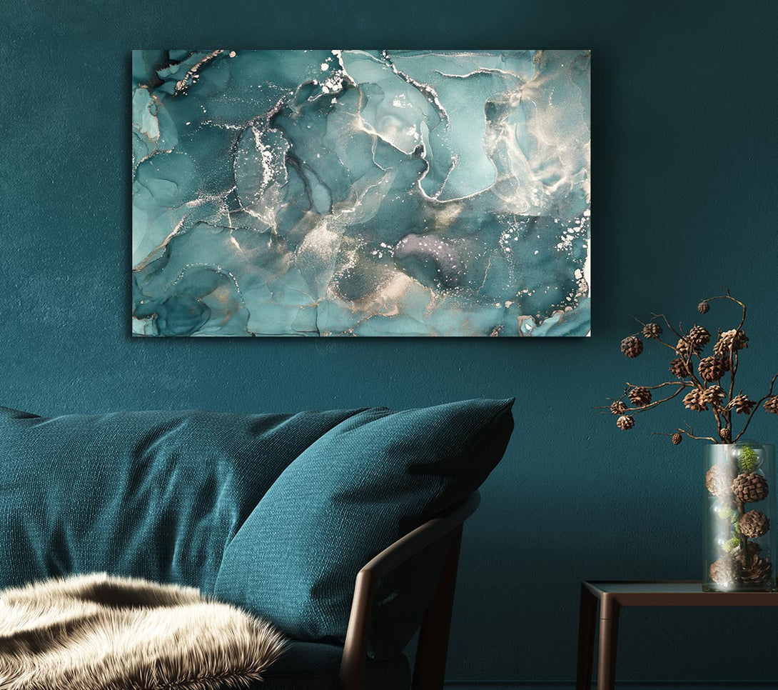 Picture of Insane Blue Depths Canvas Print Wall Art