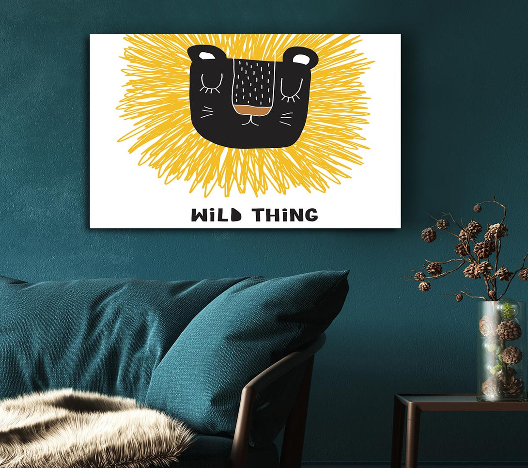 Picture of Wild Thing Lion Canvas Print Wall Art