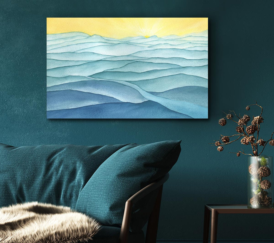 Picture of The Gentle Ripple Waves Canvas Print Wall Art