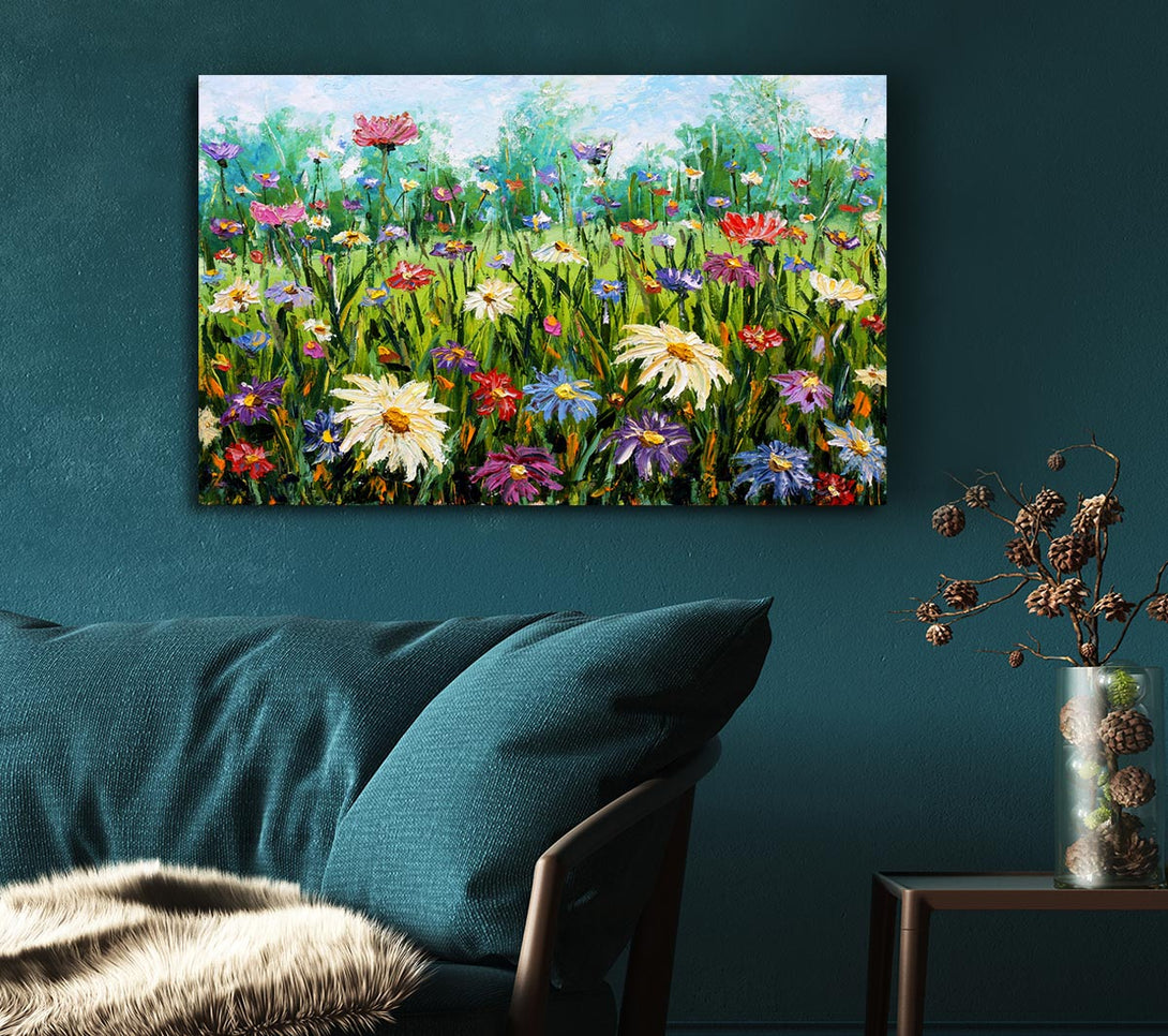 Picture of Lovely Spring Flowers Art Canvas Print Wall Art