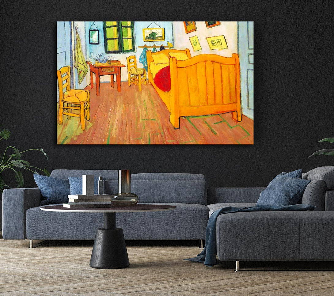 Picture of Van Gogh The Bedroom In Arles. Saint-Remy Canvas Print Wall Art