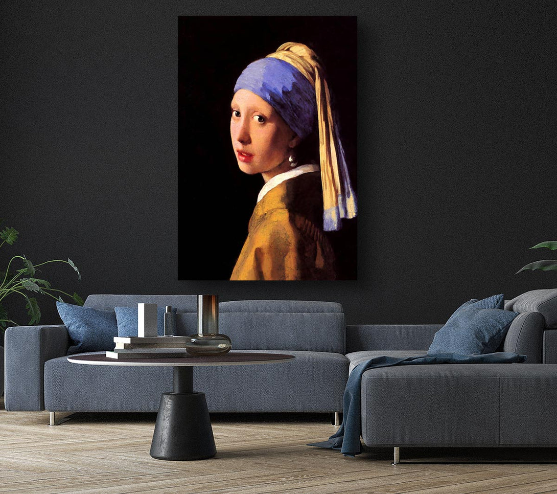 Picture of Vermeer The Girl With The Pearl Earring Canvas Print Wall Art