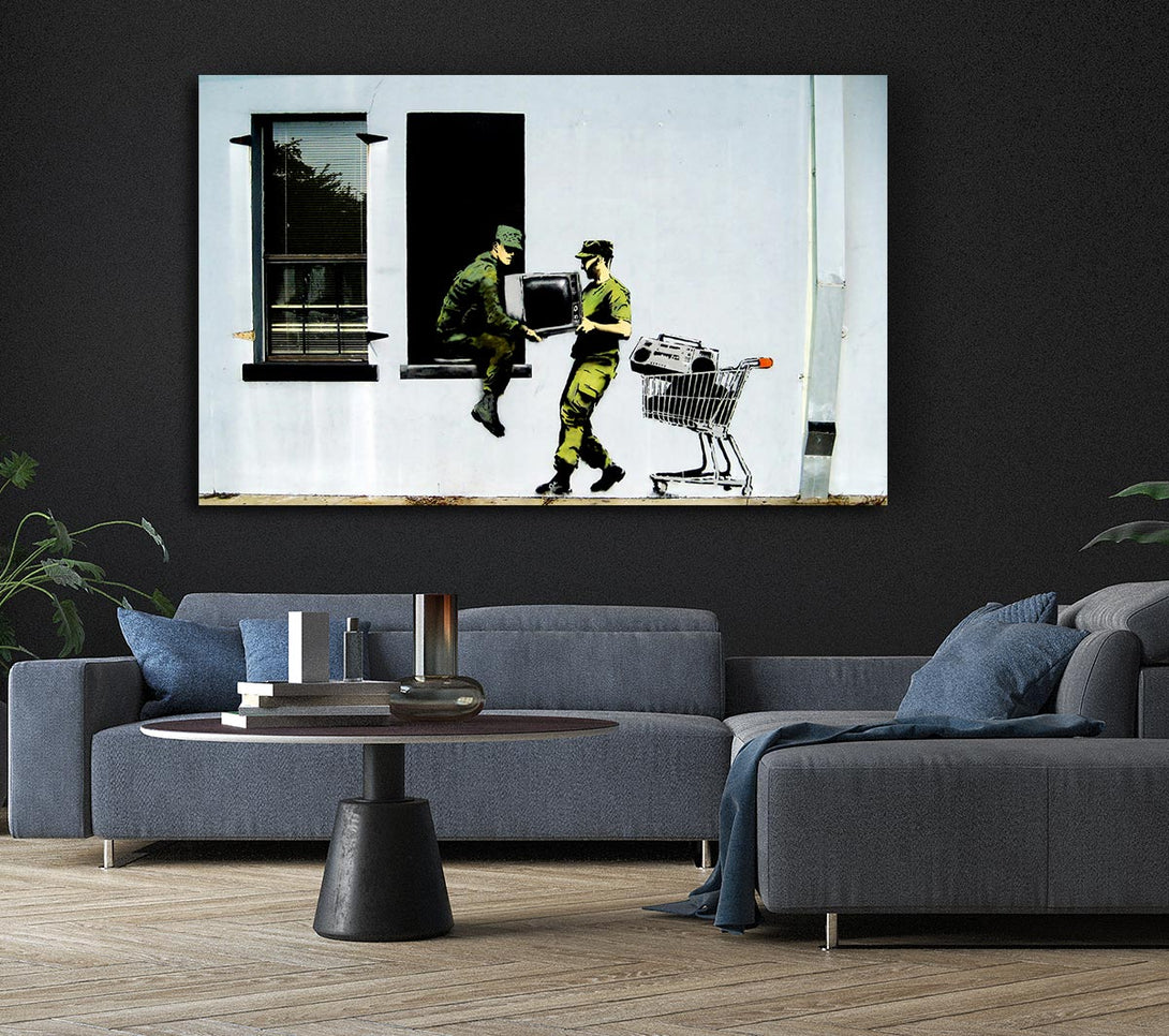 Picture of Army Heist Canvas Print Wall Art