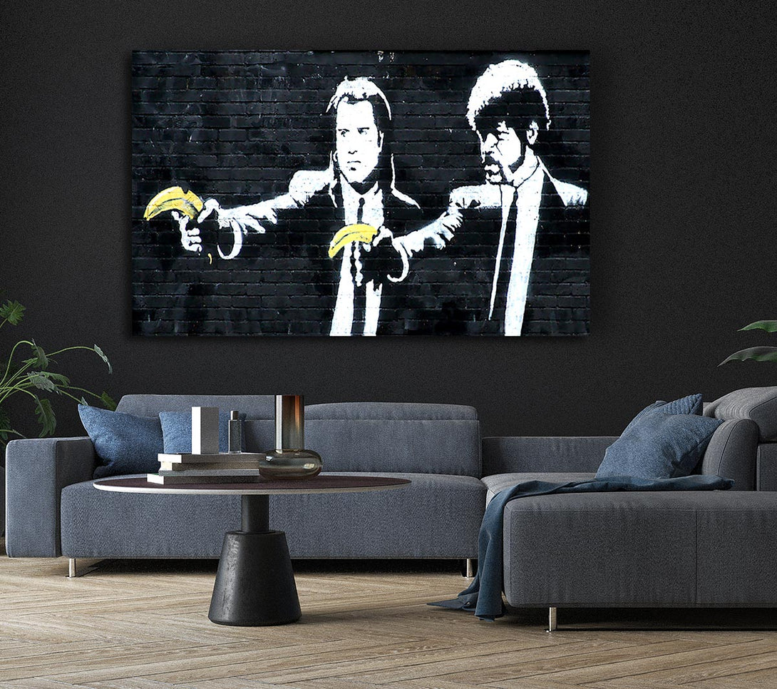 Picture of Banksy Pulp Fiction Canvas Print Wall Art