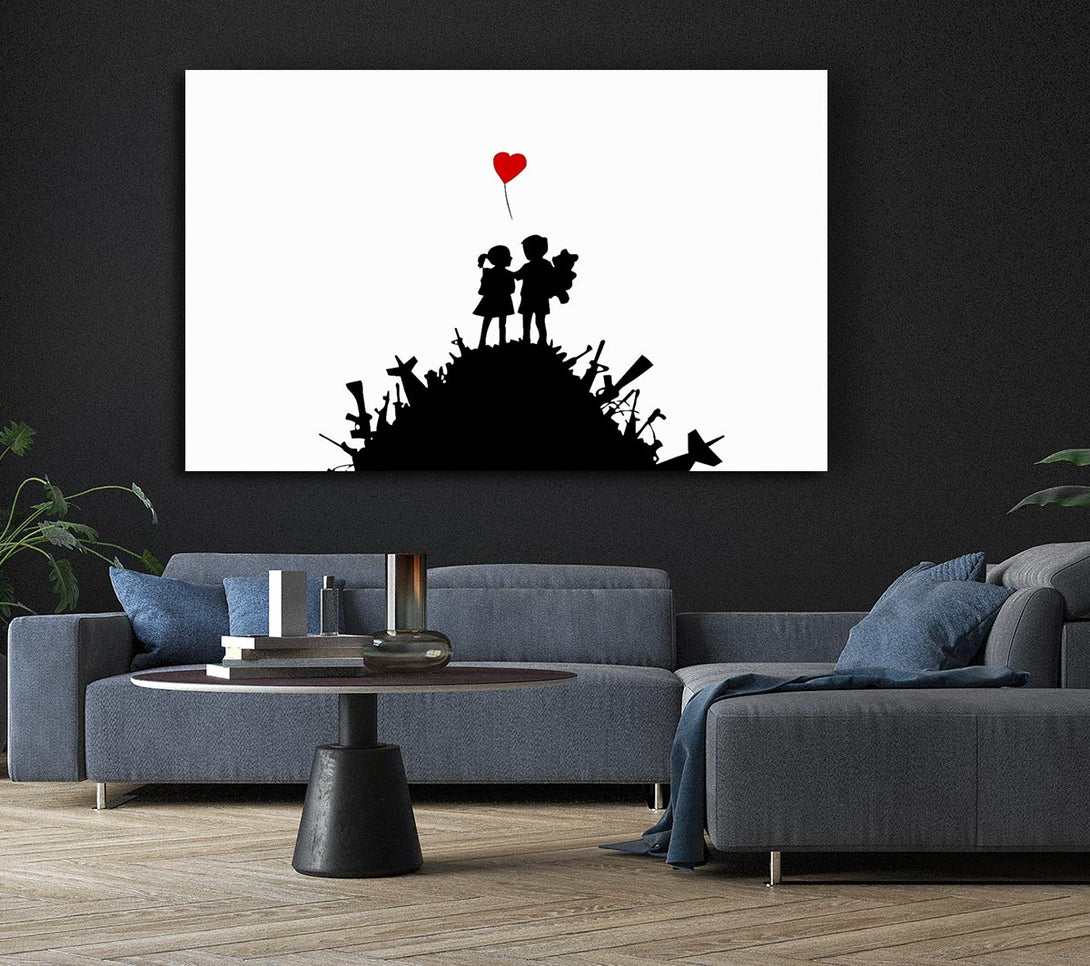 Picture of Childs Love War Canvas Print Wall Art