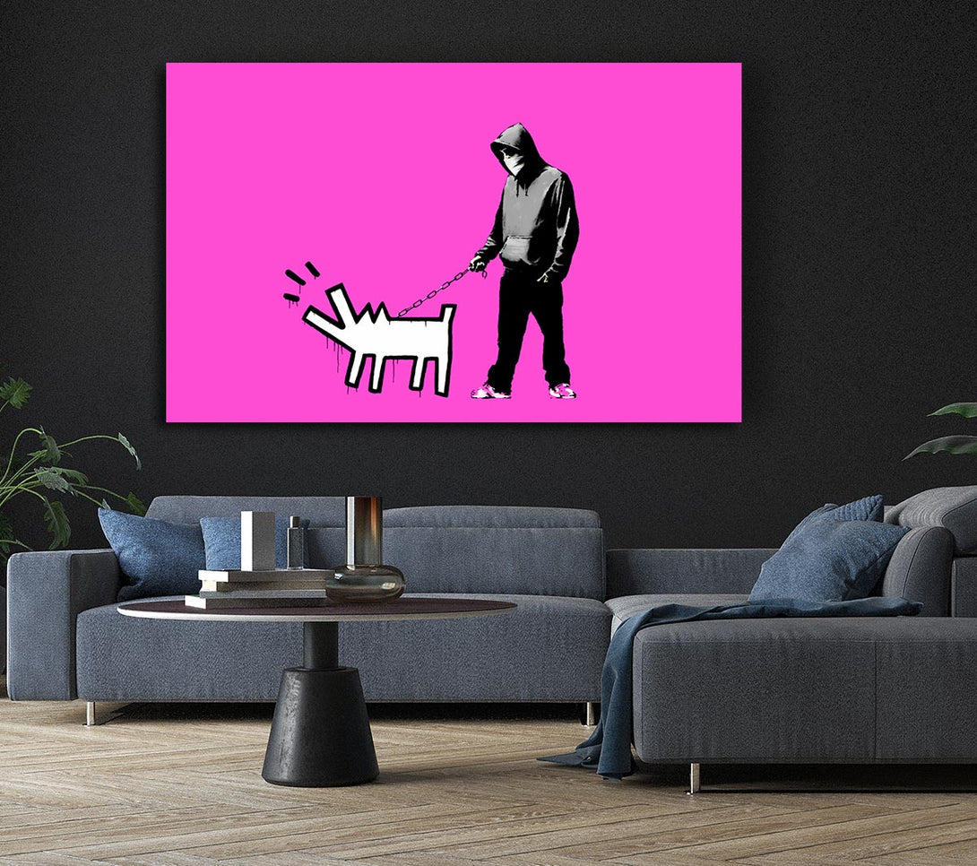 Picture of Hoodie With Snapper Pink Canvas Print Wall Art