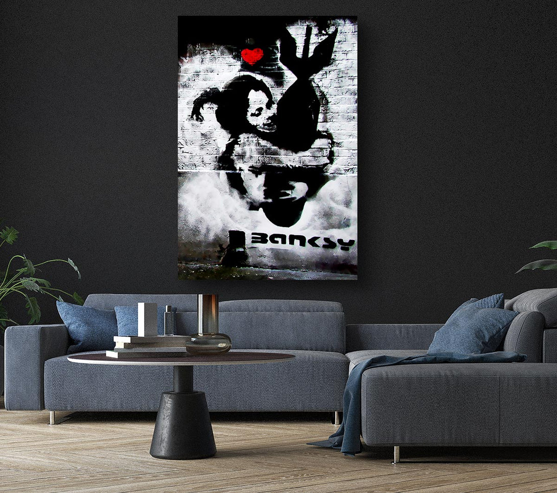 Picture of Hugging The Bomb Canvas Print Wall Art