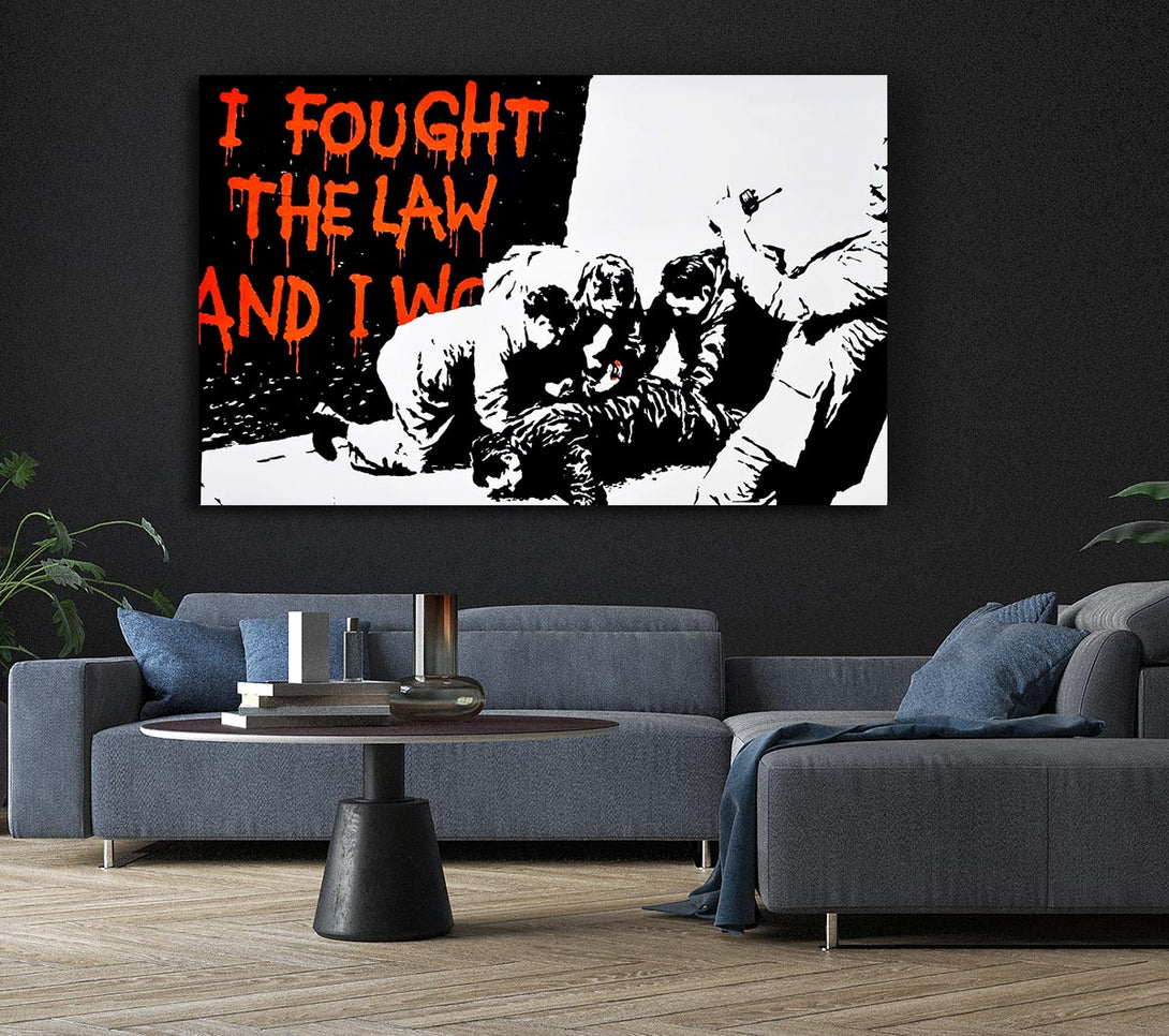 Picture of I Fought The War And I... Canvas Print Wall Art