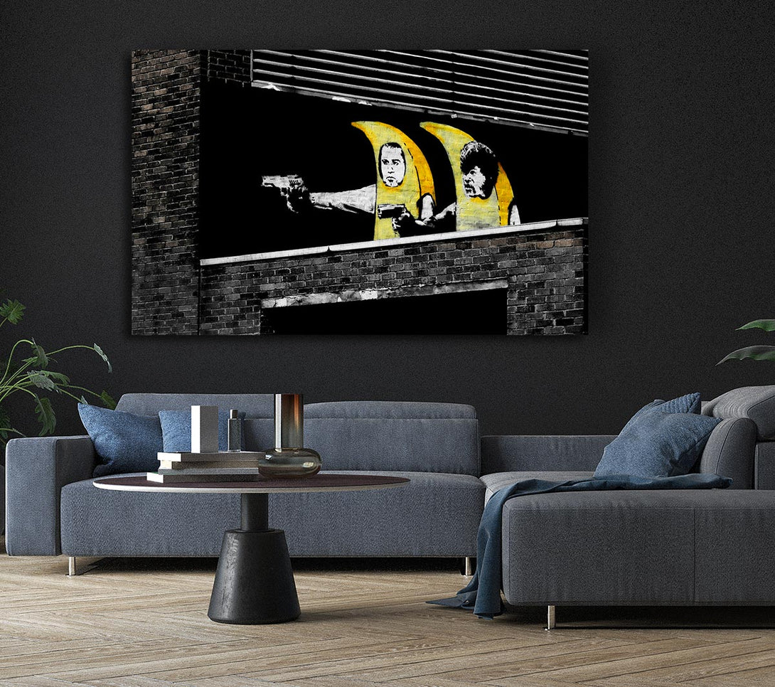 Picture of Pulp Fiction Banana Suits Canvas Print Wall Art