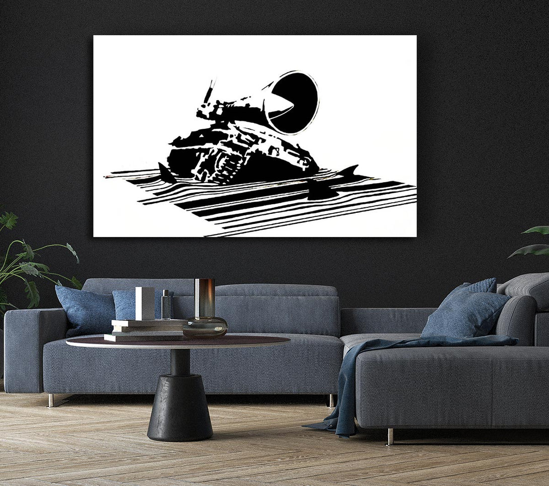 Picture of Shark Infested Canvas Print Wall Art