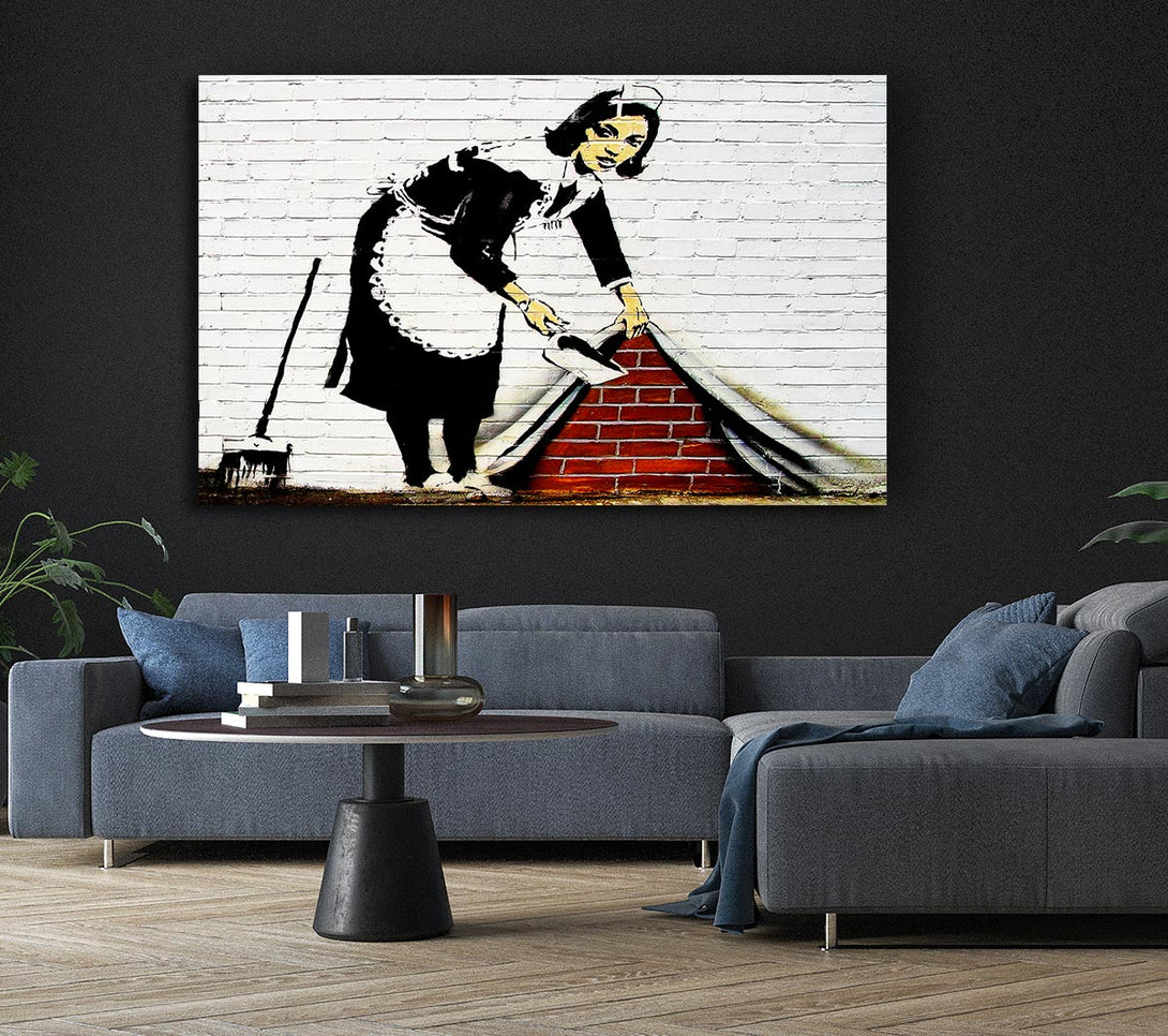 Picture of Sweep It Under The Carpet Canvas Print Wall Art