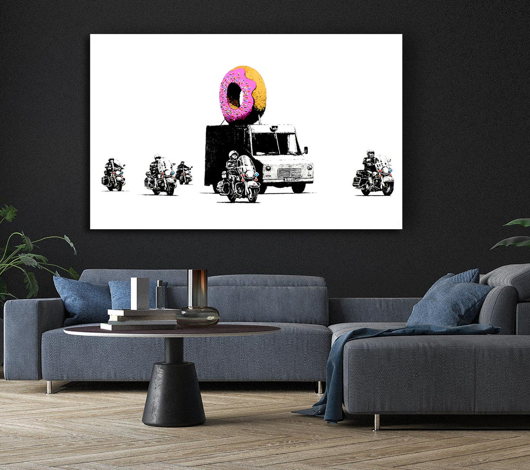 Picture of Donut Security Canvas Print Wall Art