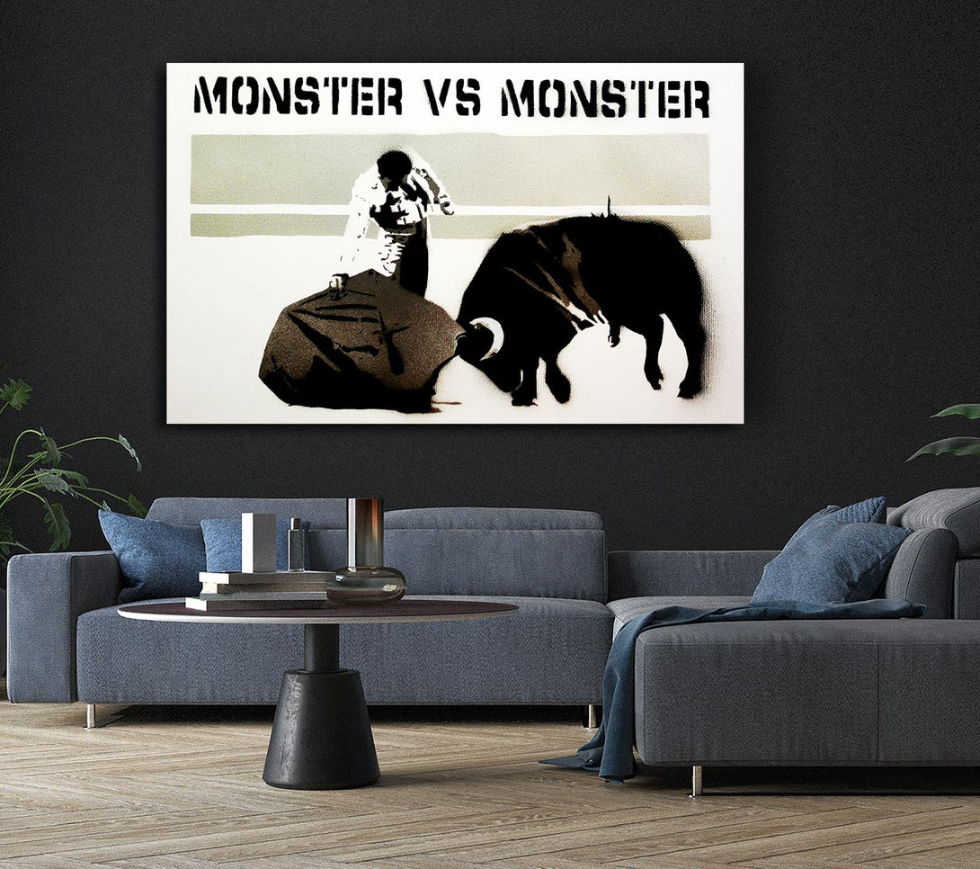 Picture of Monster Vs Monster Canvas Print Wall Art