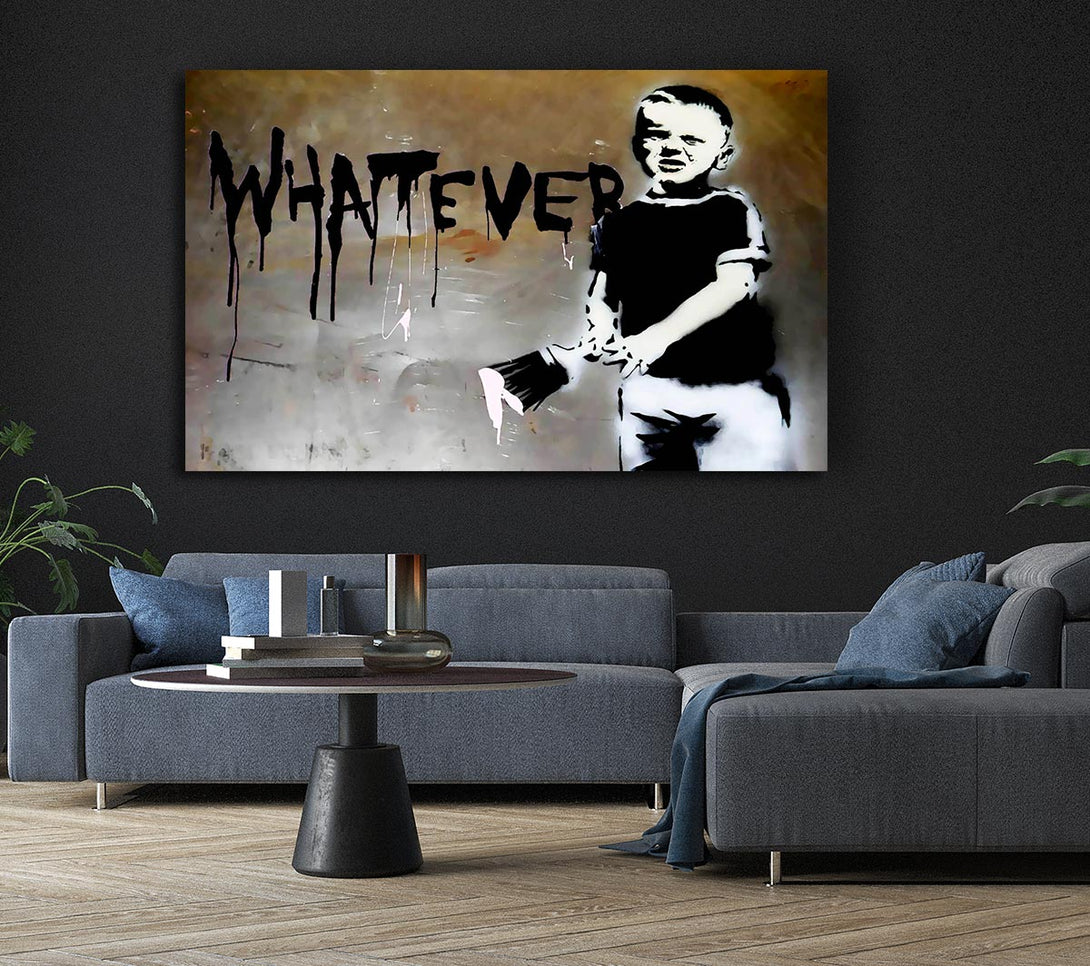 Picture of Whatever Kid Canvas Print Wall Art