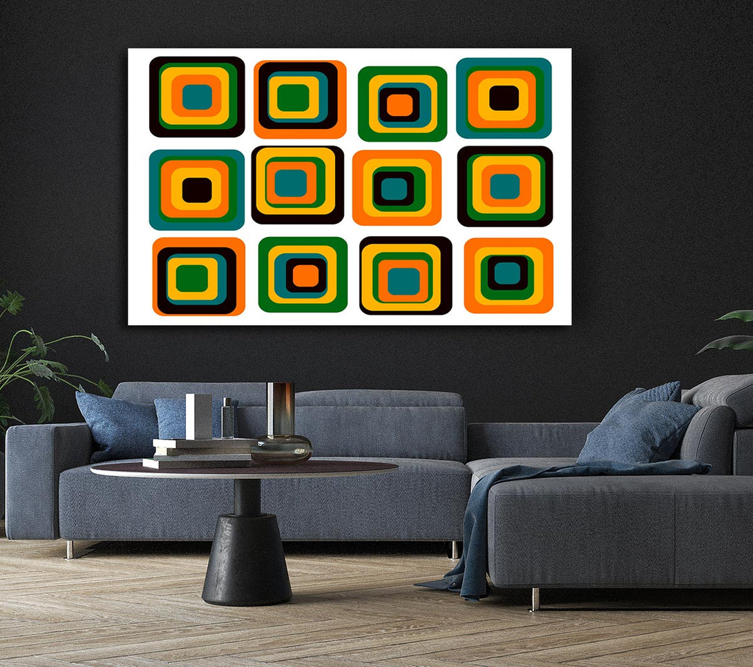 Picture of Blocks Of Colour Canvas Print Wall Art