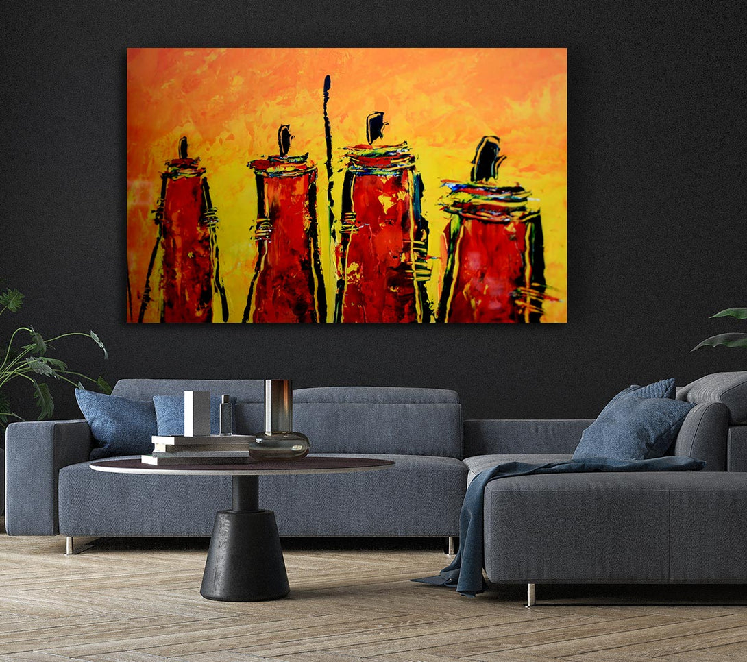 Picture of Masai Tribe Canvas Print Wall Art