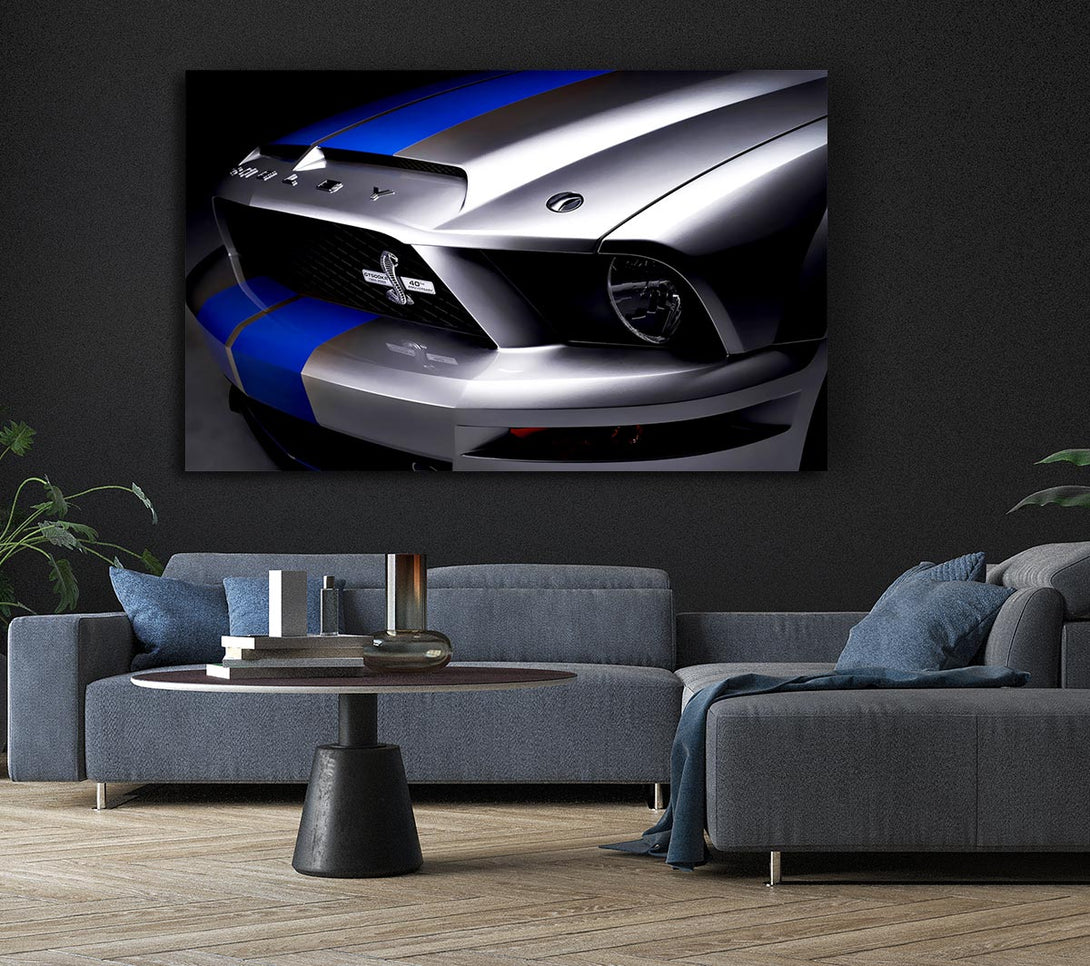 Picture of Shelby Mustang Grill Canvas Print Wall Art