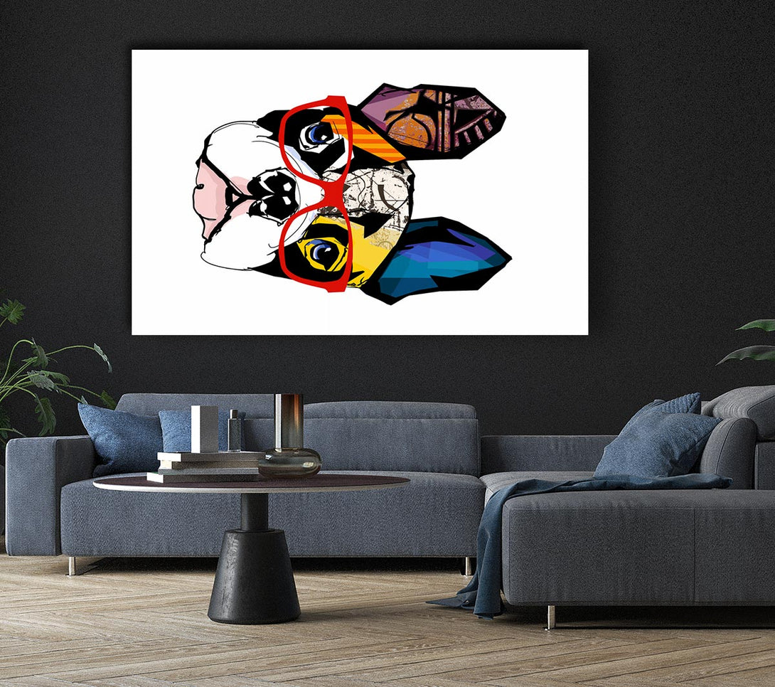 Picture of Popart French Bulldog Pooch Canvas Print Wall Art