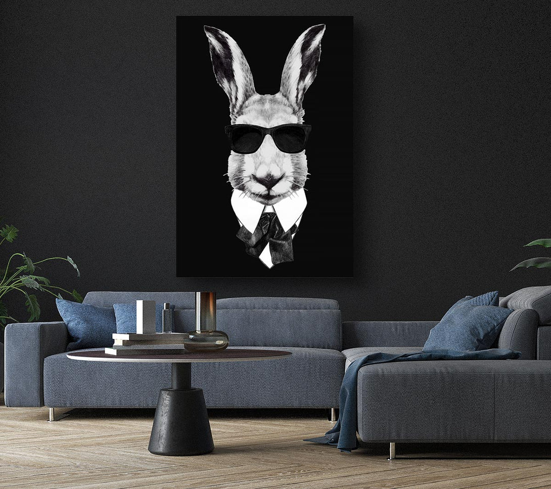 Picture of Mafia Rabbit Canvas Print Wall Art