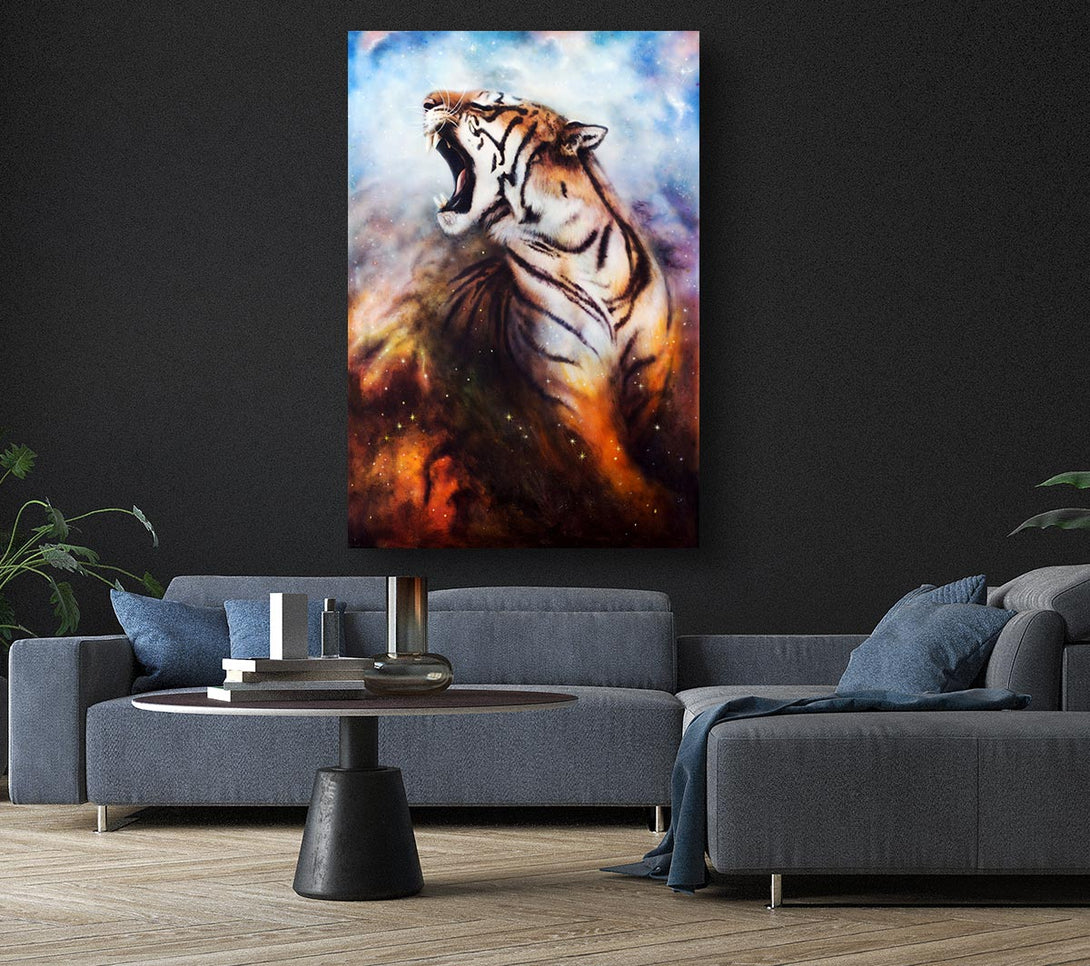 Picture of Roaring Tiger Canvas Print Wall Art