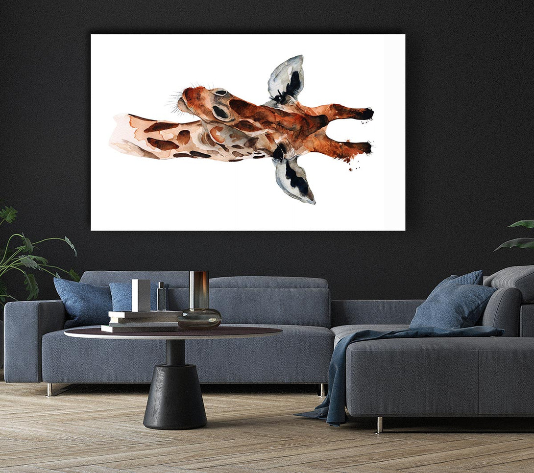 Picture of Curious Giraffe Canvas Print Wall Art