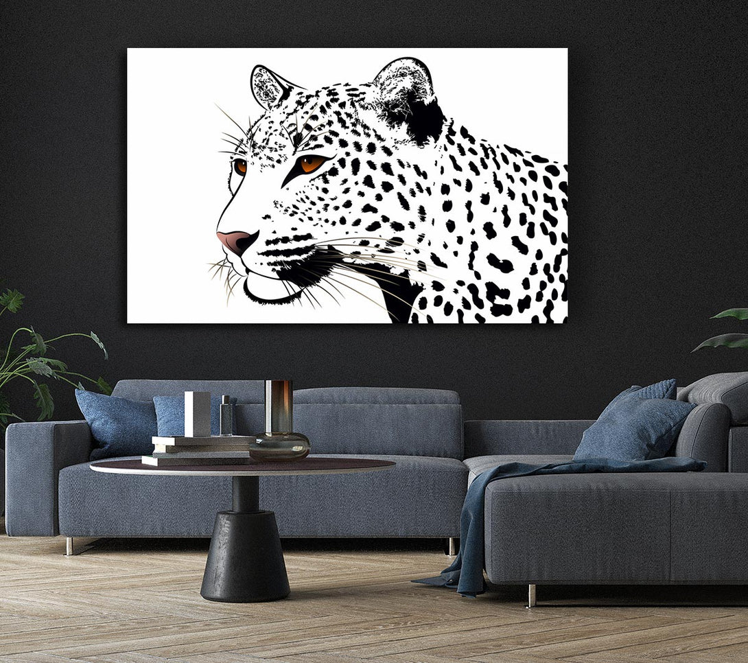 Picture of Leopard Eyes Canvas Print Wall Art