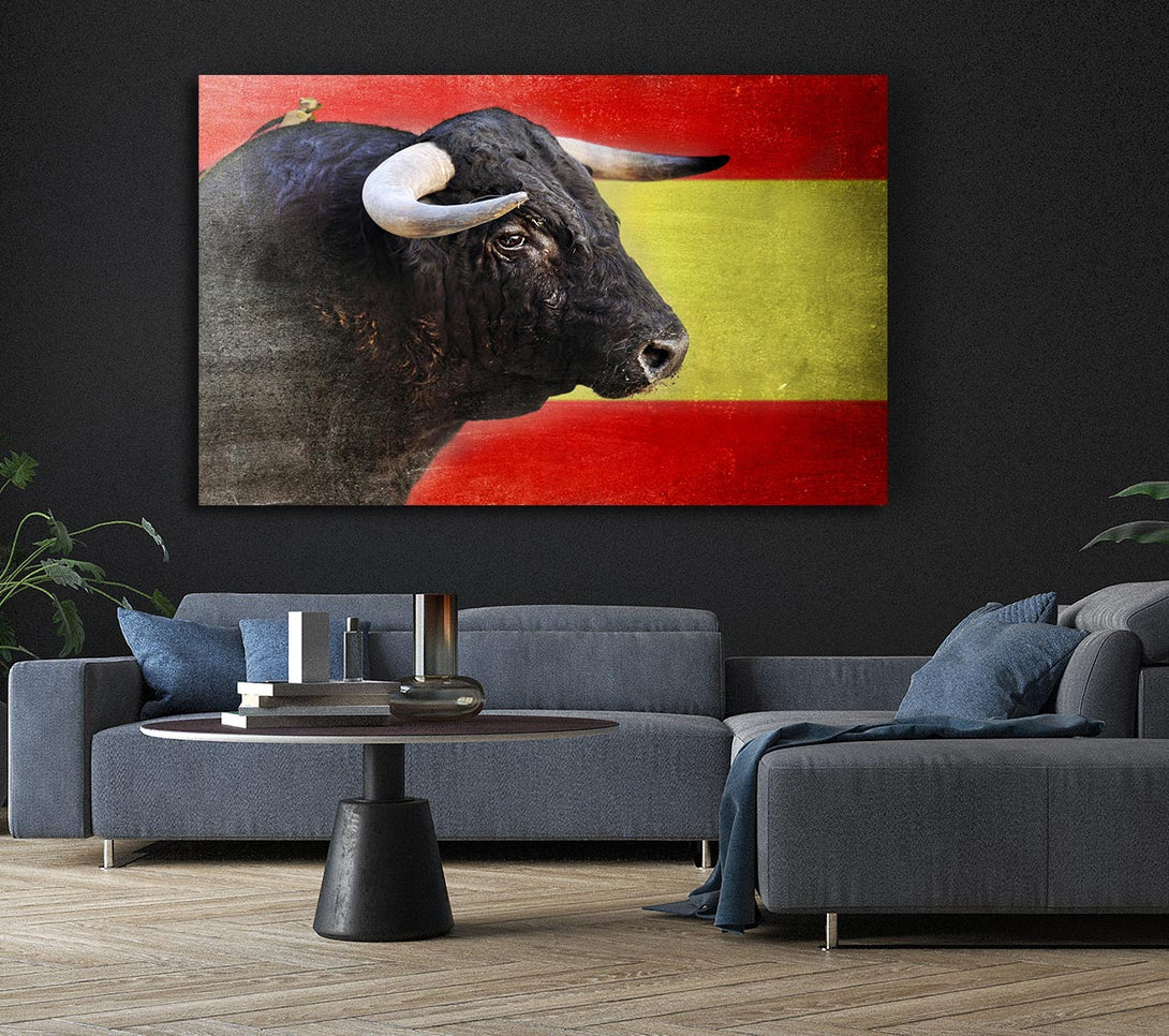 Picture of Spanish Bull Canvas Print Wall Art