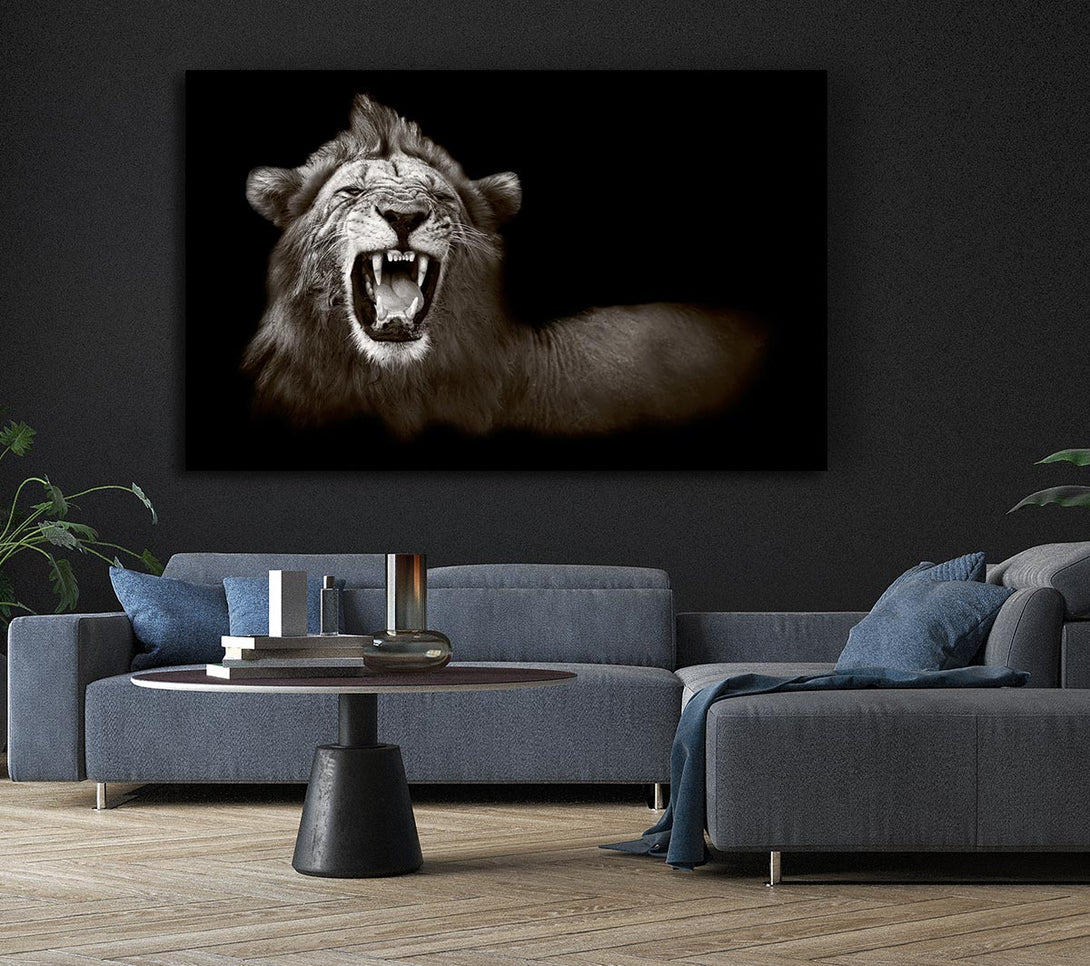 Picture of Lion Roar Canvas Print Wall Art