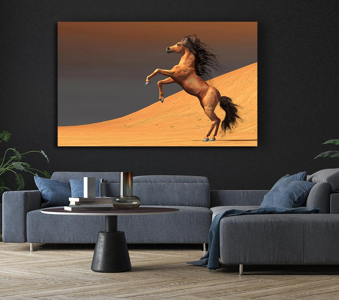 Picture of Stunning Horse Desert Canvas Print Wall Art