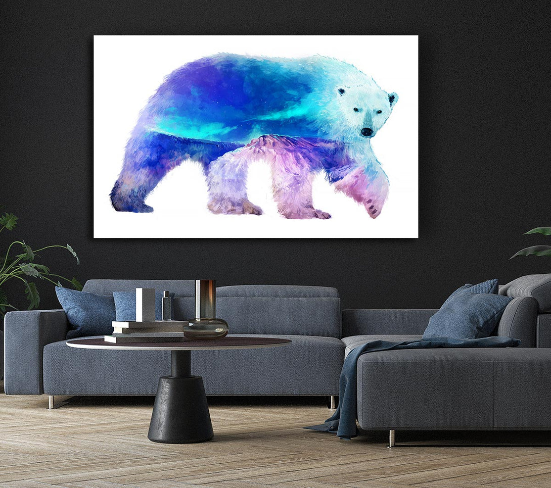 Picture of Polar Bear Glory Canvas Print Wall Art