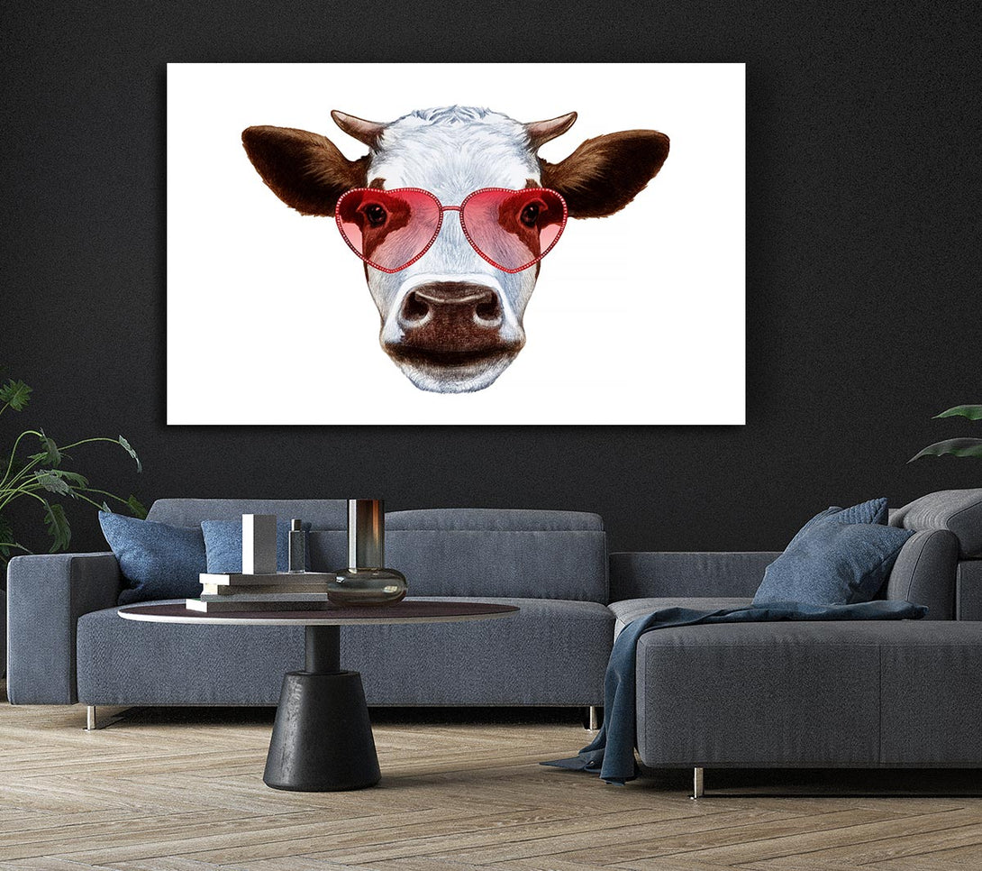 Picture of Love Cows Canvas Print Wall Art