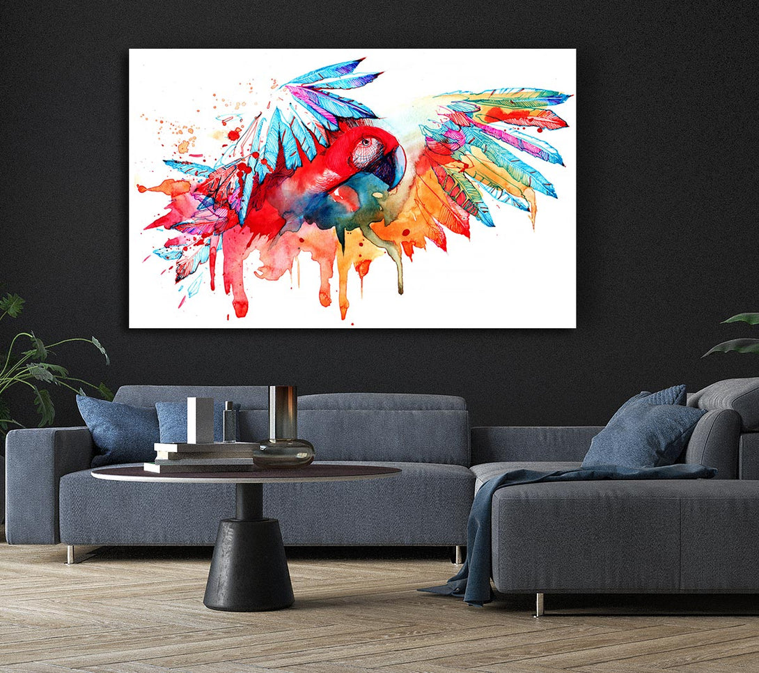 Picture of Colourful Parrot Canvas Print Wall Art