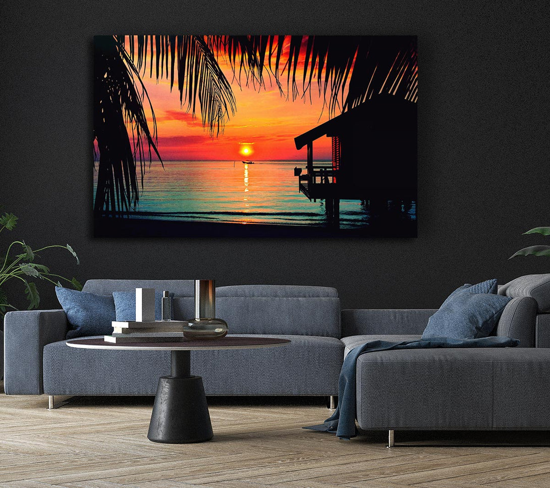 Picture of Paradise Living Canvas Print Wall Art