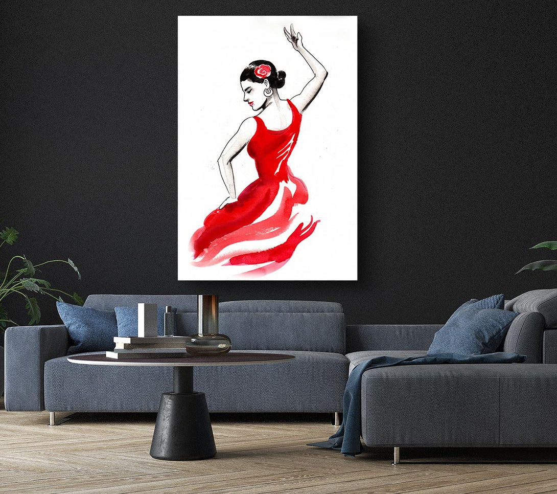 Picture of Flamenco 17 Canvas Print Wall Art